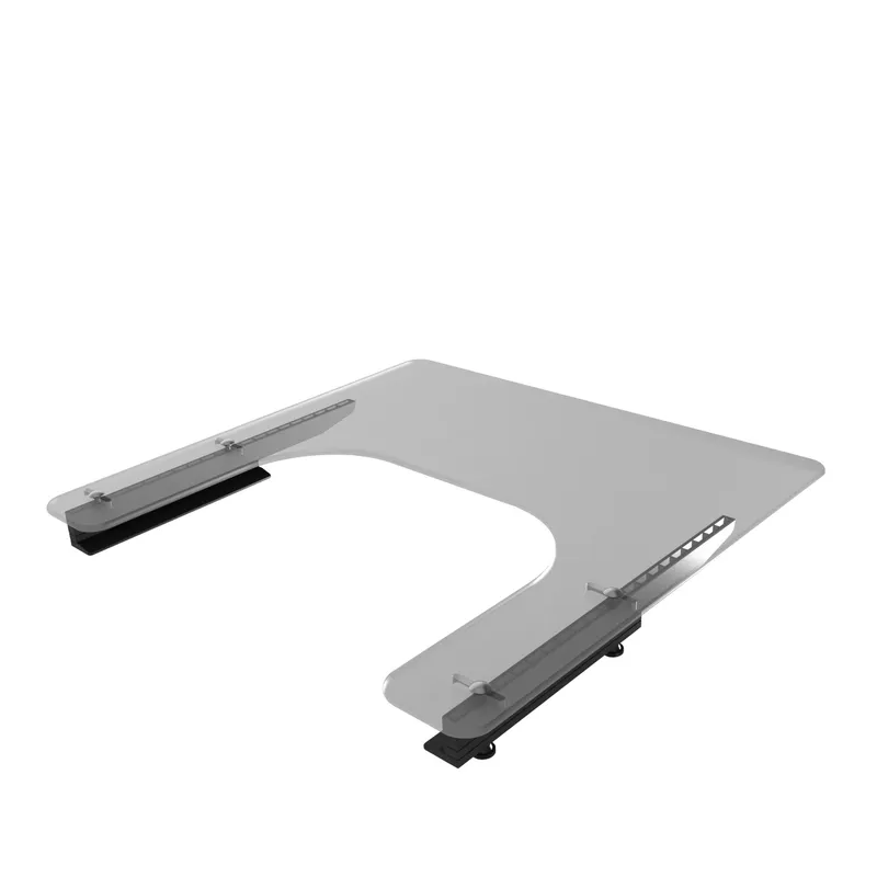 Universal Therapietisch Material: Kunststoff transparent 8mm: Sitzbreite 460-540mm, aufschiebbar