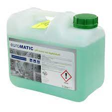 BG euroMATIC ph sauer mit Apfelduft Entkalker für Steckbeckenspülgeräte mit dezentral thermischer Desinfektion.