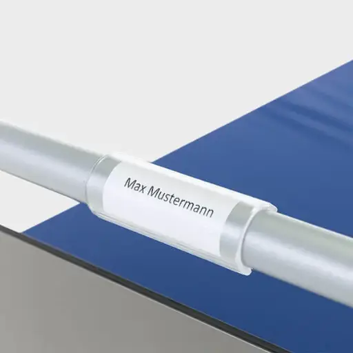 [BE00074] Malsch Patienten Namenschild Kunststoffclip für Handlauf 
