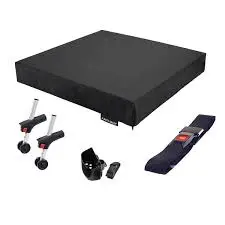 [NRS0035] Dietz Rollstuhlset ST 400: Kissen, Stockhalter, Anti-Kippstützen,Beckengurt