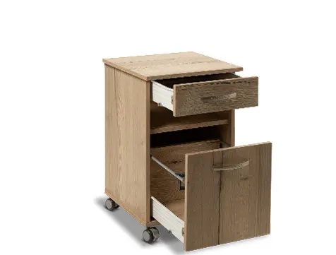 [BE00134] Malsch Nachttisch WI mit 4 Rollen